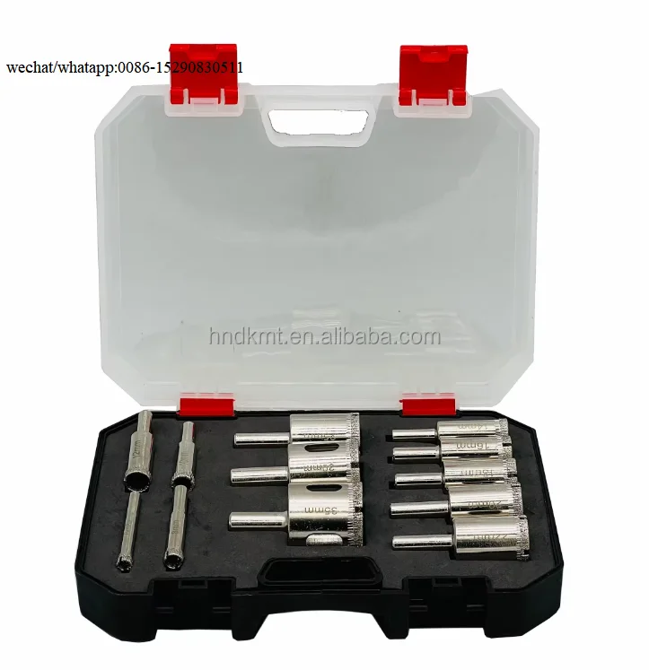 Brazed M14 Diamond porcelain tile hole saw set Diamond Core Bit kit diamond drill bit set for Tiles Granite Marble Ceramic