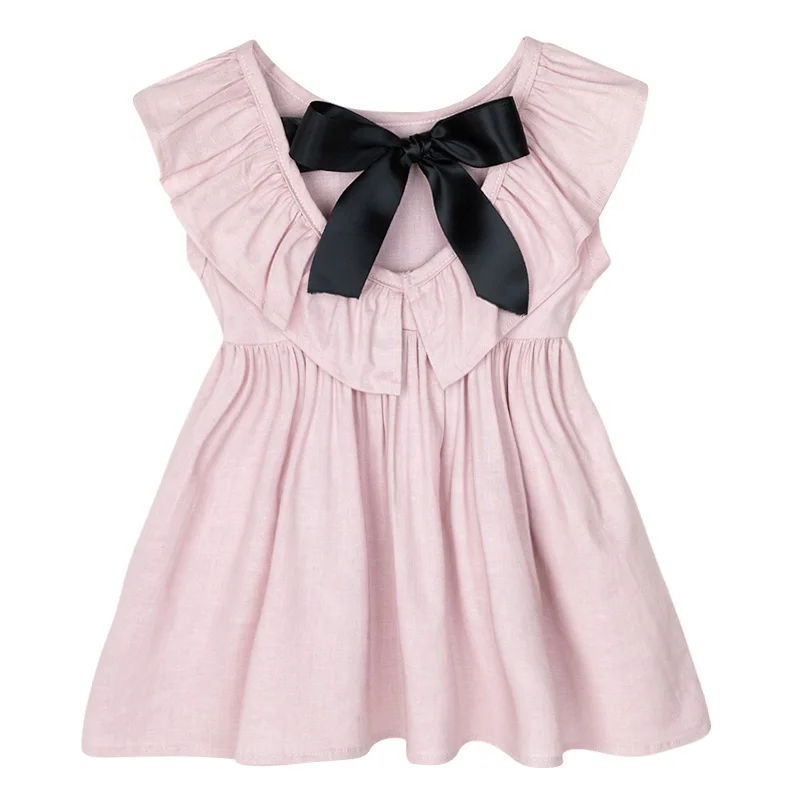 Wholesale Cute Stylish New Born Boutique Clothing Baby Girls Casual Dresses