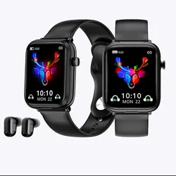 2023 new arrive Smart Bracelet Earphone 2 In1 Smart Watch with earbuds Blood Oxygen Health Reminder Music Sports watch smart