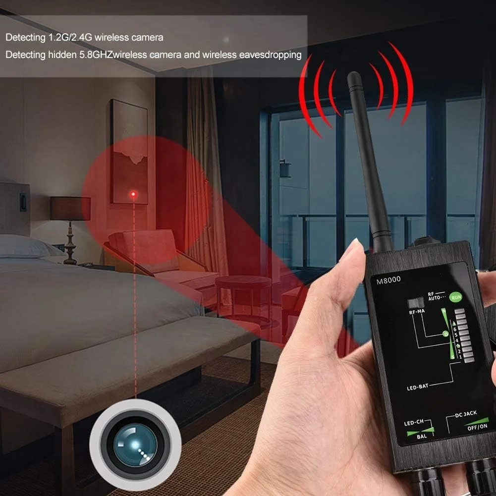 QZT Anti Spy Detector Radio Wave Rf Gsm Device Hidden Camera Detector And Wireless Camera Finder
