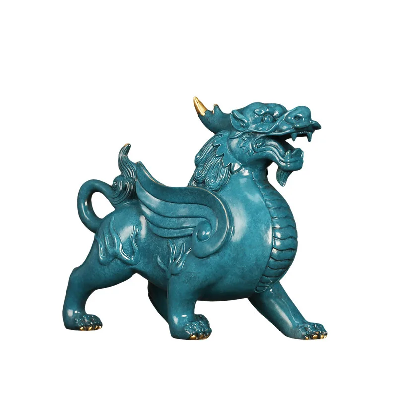 Manufacture multicolour brass wild new moving gift home decor handicraft treasure animal ornaments ornaments interior