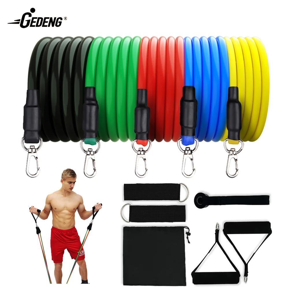 GEDENG Stackable Up To 150 Workout Resistant Band Set Resistance Bands