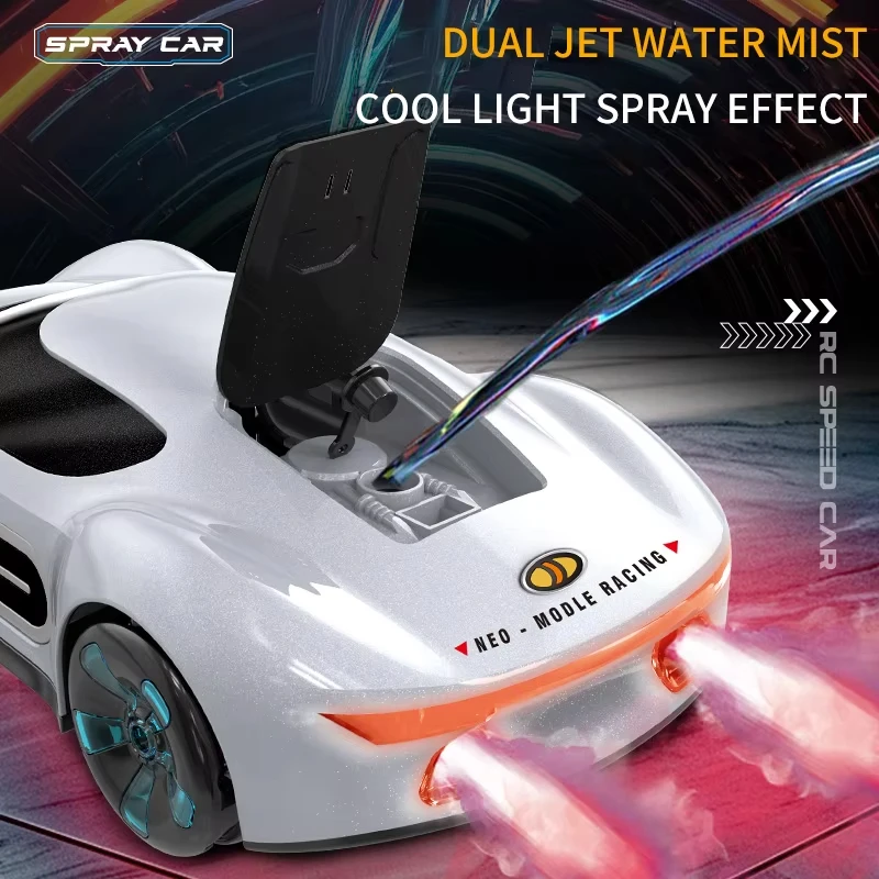 2.4Ghz Watch Gesture Sensing Remote Control Spray Stunt Car Toy Electric RC Racing Drift Car Concept Vehicle With Flashing Light