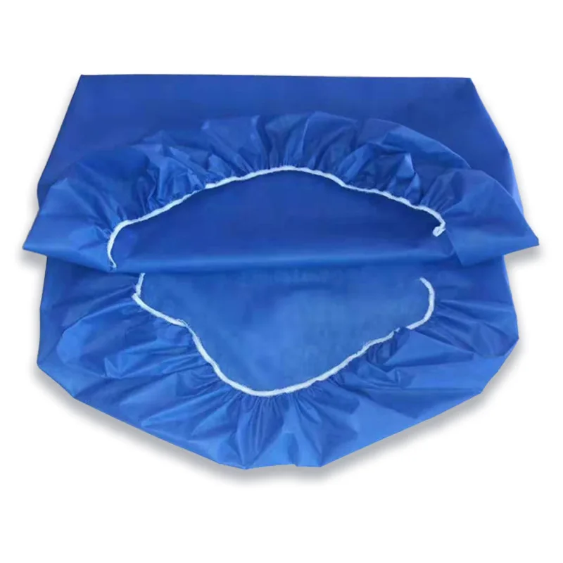 Waterproof and Oilproof Non woven Disposable Sheets Disposable Portable Bedspread Blue White