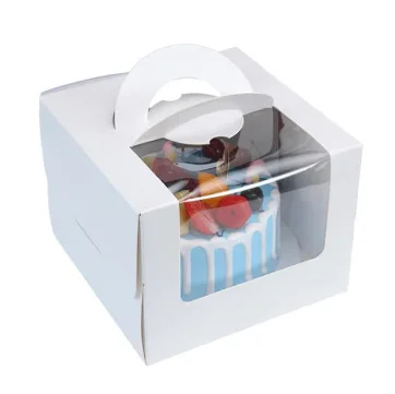 6 8 9 10 12 Tall Wedding Cake Boxes Cheap White See Through Tall Cake Boxes  With Window Large Plastic Clear Cake Box With Lid