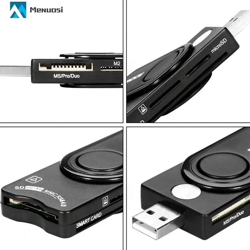 Rocketek SIM card reader multifunction USB chip EMV smart card reader