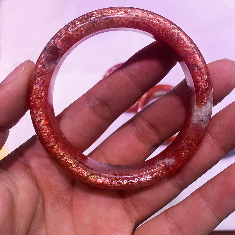 High quality gem Golden Sun bracelet Crystal jewelry Healing stone natural sunstone bracelet for Beautiful woman