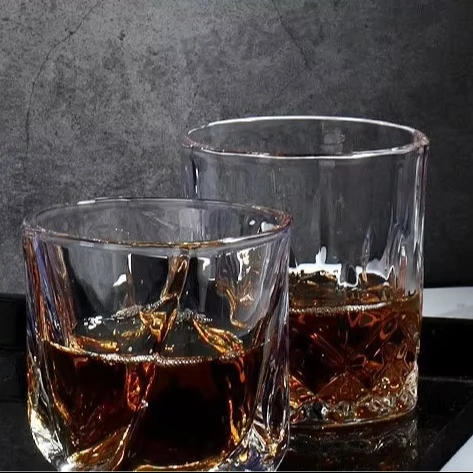 Custom Handmade Classic Old Fashioned Crystal Clear Whisky Glass Cup Cognac Snifter Shot Set Whiskey Glasses