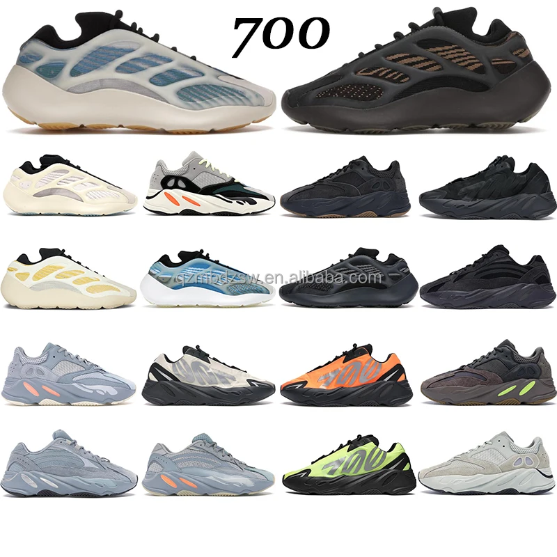 2021 Kanye west yeezy 700 v3 Kyanite Clay Brown Solid Grey women running shoes trainers mens outdoor sneakers yeezy 700