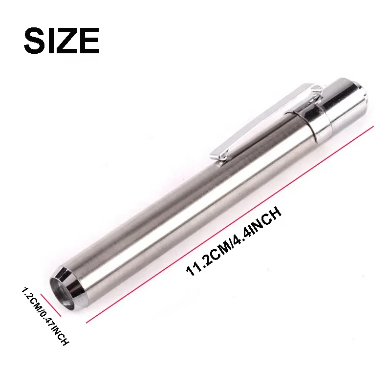 AAA Stainless Steel Torch 395NM 365NM Flashlight Portable Mini UV Pen light