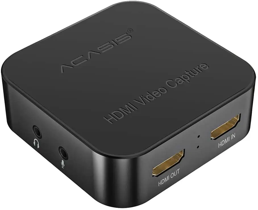 ABS HDMl to USB3 0 Full HD 1080P Game Live Stream and Record HDMl Video Capture Card 4K Black Gift USB Fashionable Box Style