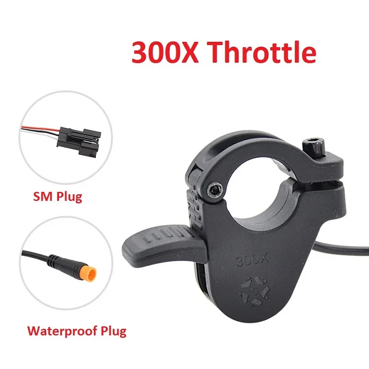 300X Thumb  Throttle  Speed Accelerator SM Plug  Connector or Waterproof Plug of Wuxing Throttle  For Electric Bike Part