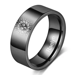 Wholesale Supplier Custom Sun and Moon Finger Ring Stainless Steel Wedding Couple Rings