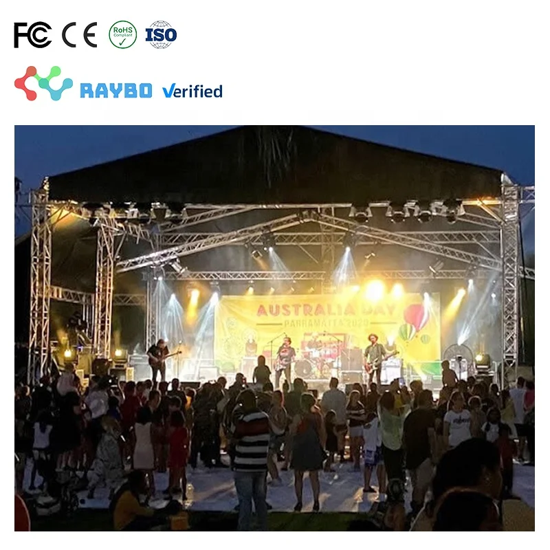 RAYBO светодиодный дисплей HD водонепроницаемый Высокая яркость подвижный видео настенный Прокат открытый никогда не черный RX экран для мероприятия