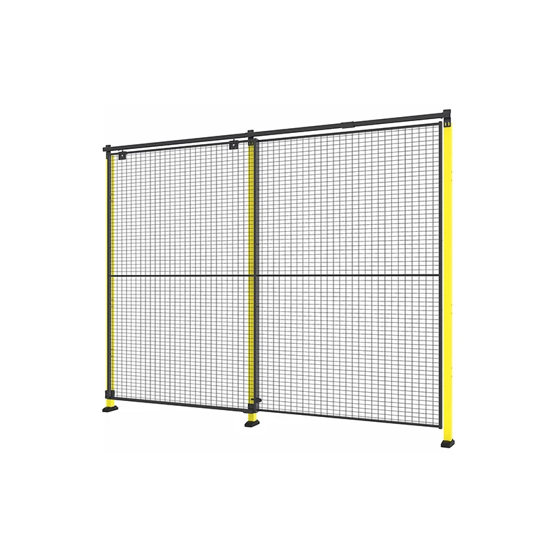 Workshop Production Line Fencing Safety Guarding Metal Post Fence Iron Wire Mesh Robot Boundary Wall Fencing