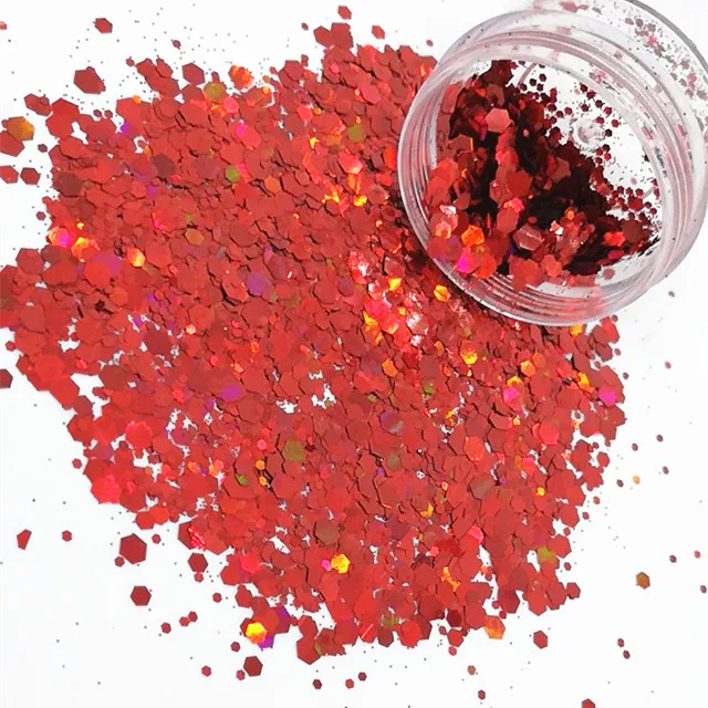 Red color Chunky Glitter Powder