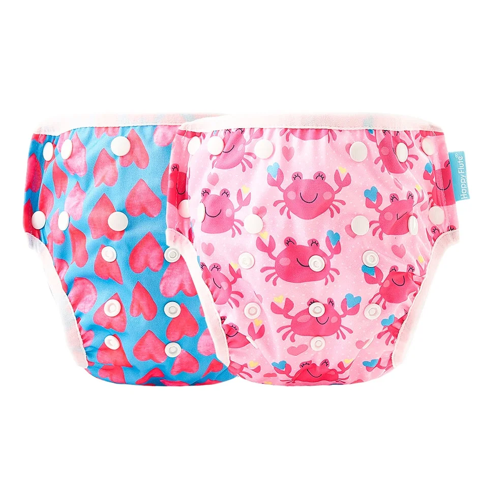 Free Sample Happyflute Baby Cloth Swim Pants  Baby Swimming Diaper Nappies Wholesale