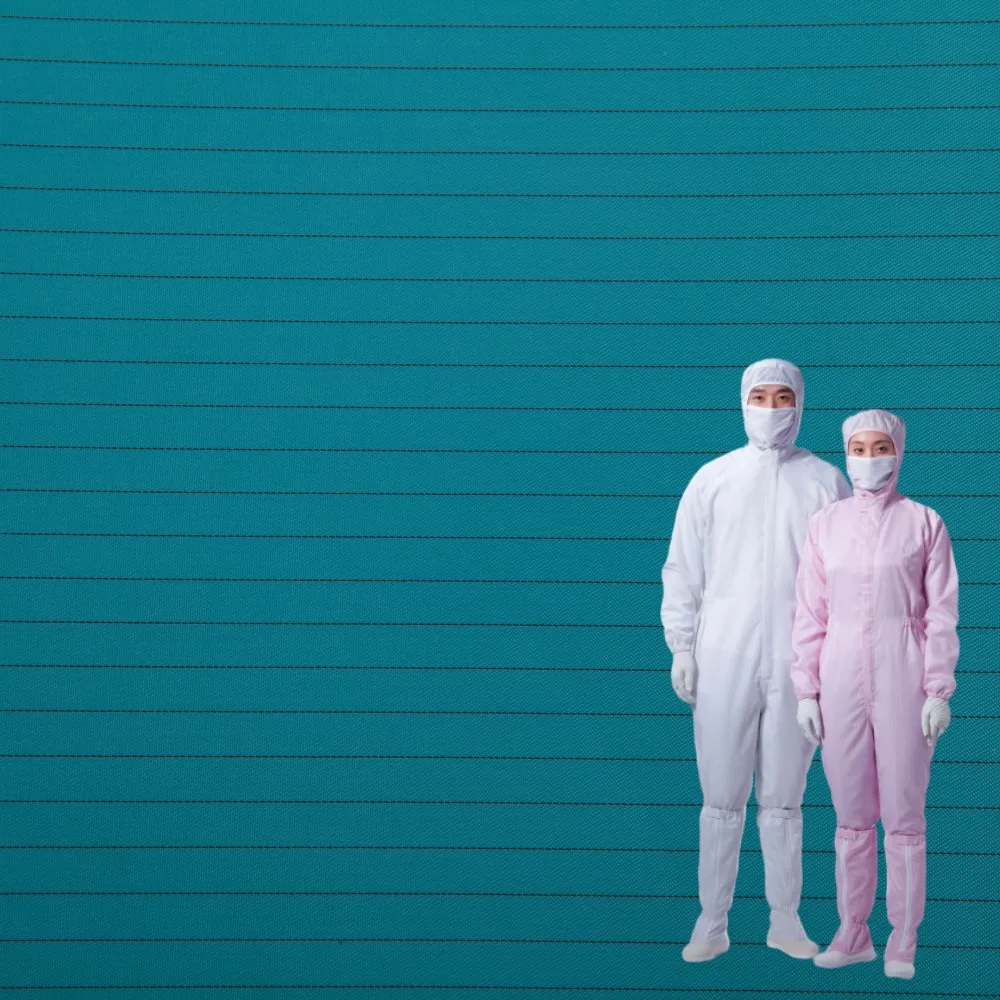 CANMAX ESD fabric and clean room wiper fabric ESD Check 5mm x5mm Anti-static work clothes fabric