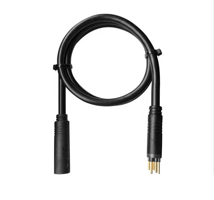 OEM 60/90/120/130/160cm Ebike Julet 9 Pin Motor Extension Cable Waterproof Female To Male Wire Connector for Electric Bicycle