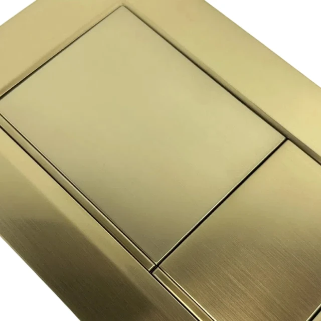 switch control plate toilet push button gold Flush Mount Panel Light Concealed Cistern Press Panel
