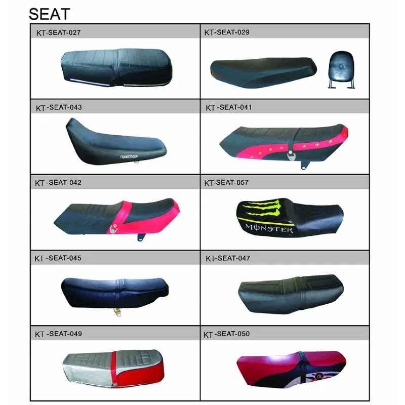 Factory price motorcycle seats cushion cover motorbike seat gel pad  for YAMAHA SUZUKI HONDA KTM asiento motocicleta repuestos