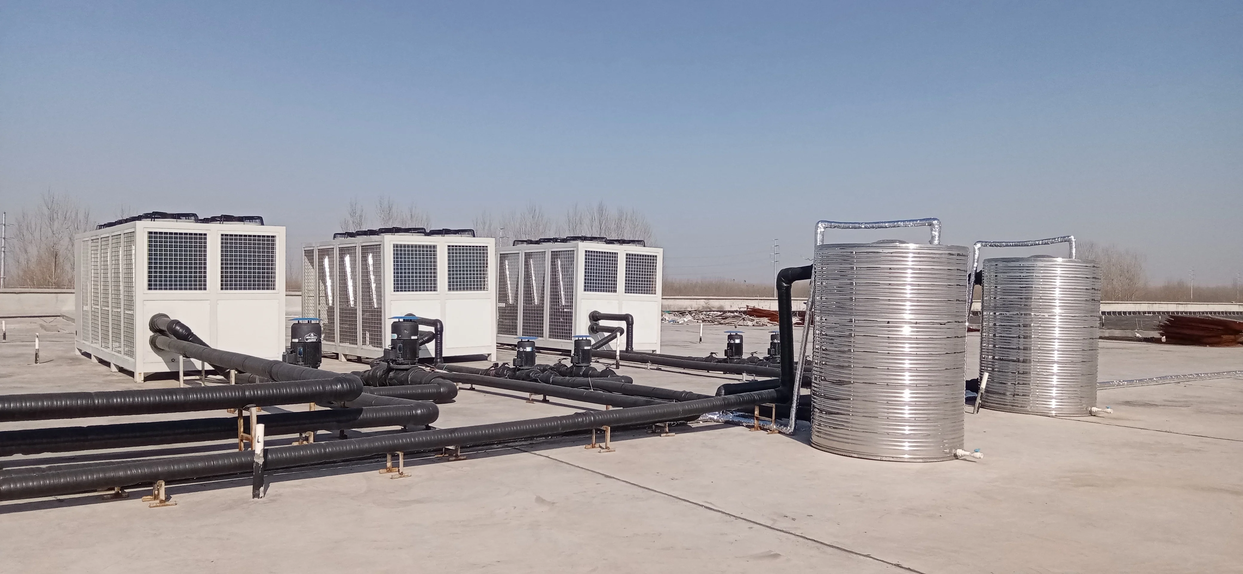 300 Kw 120 Hp Industrial Air Cooled Screw Water Chiller