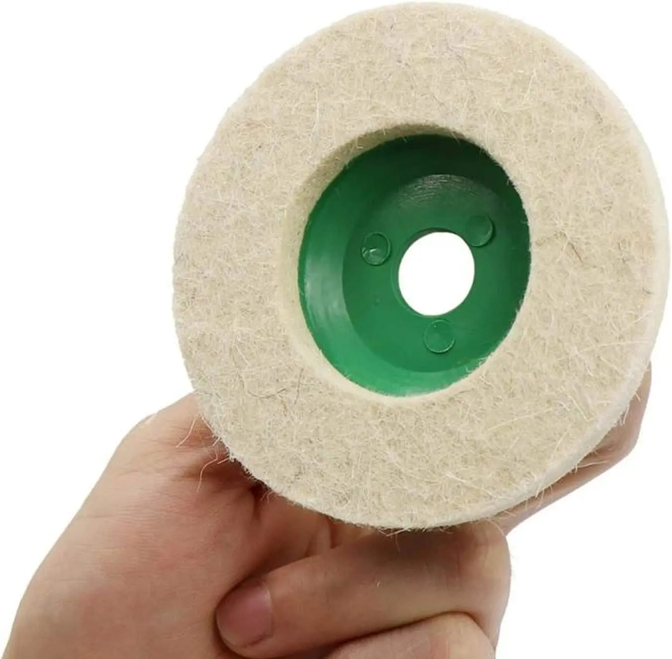 PEXMIENTAS 100mm Abrasive Tool Disc Wool Buffing Pads Polishing Buffing Wheel for Polishing Glass Ceramics Plastic Metal Marble