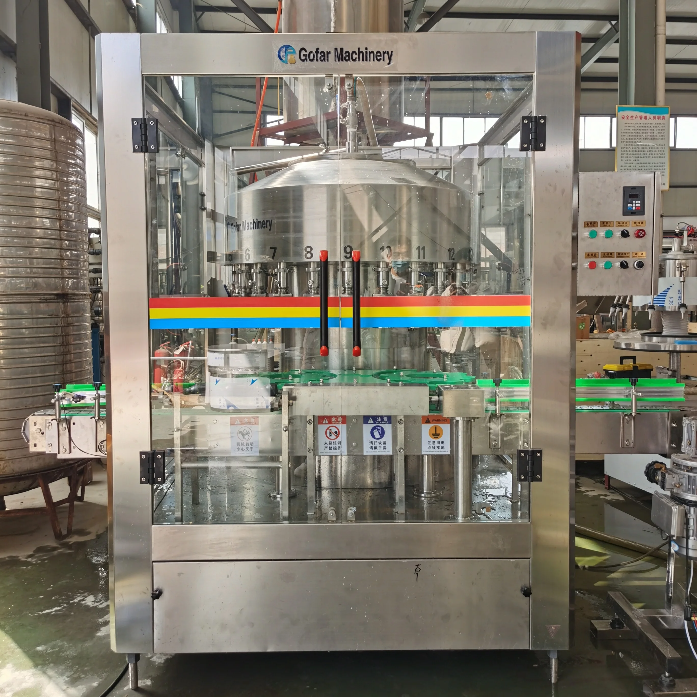 Automatic Rotary Liquid Filling Machine Line Fruit Orange Pet Bottle Juice Can Filling Machine