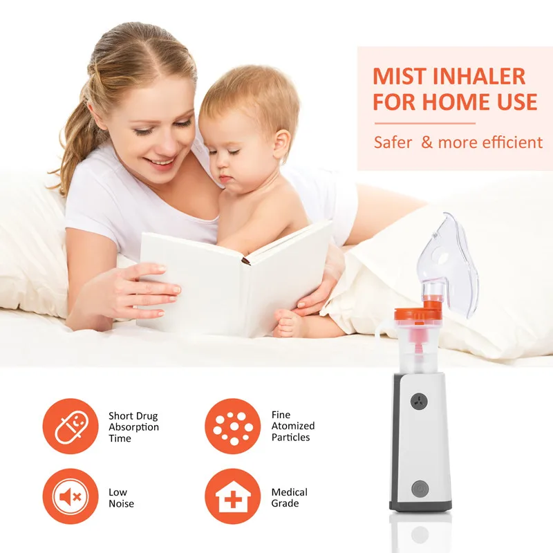 Wholesale Mini Baby Inhalator Compressor Nebulizer Usb Charging Portable DC Nebulizer