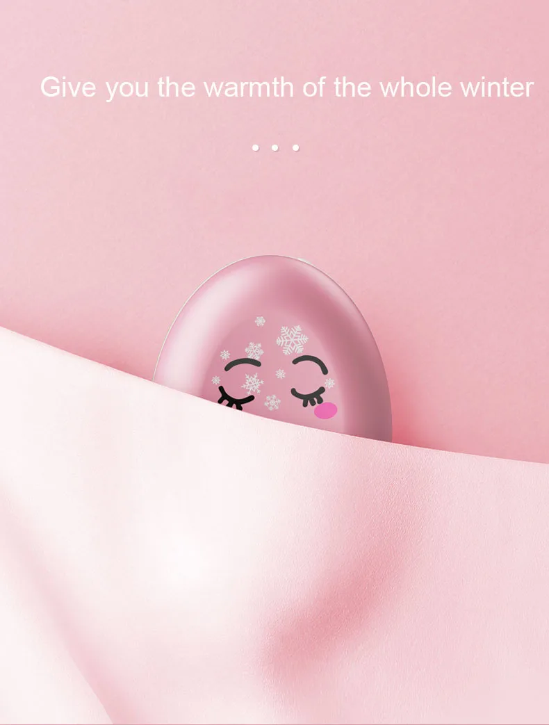 2021 new Rechargeable hand warmer/warm hands portable power bank 5000mAh charging treasure