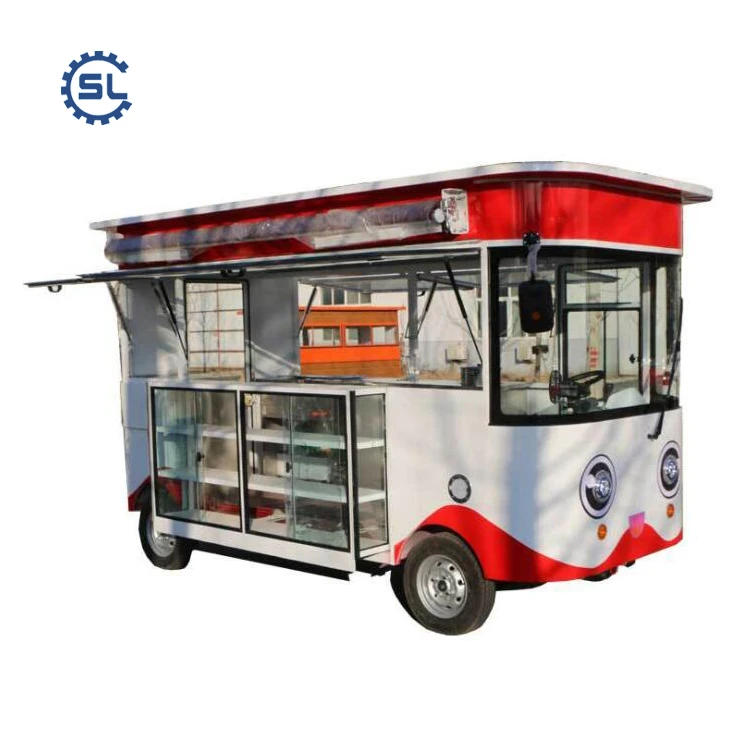 Factory Supply Electric Dining Car Mobile Breakfast Food  Coffee Cars