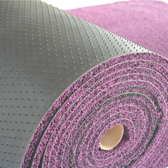 Hot Sale Coil Pvc Door Mat Fireproof PVC Coil Car Mat With Spike Backing
