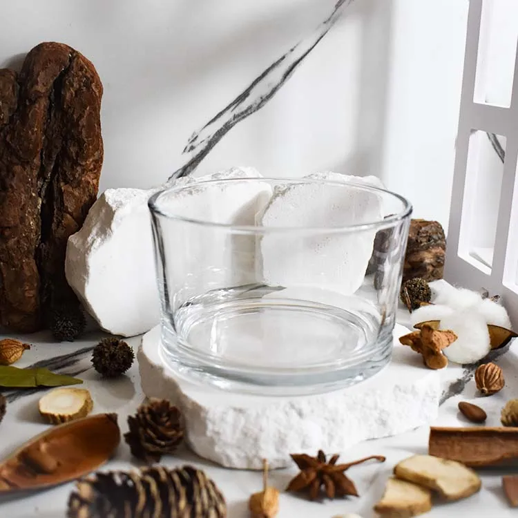 decor wholesale in bulk custom luxury empty D130*H80*20oz big large 5 3wicks wide mouth Glass Candle Jars vessels containers