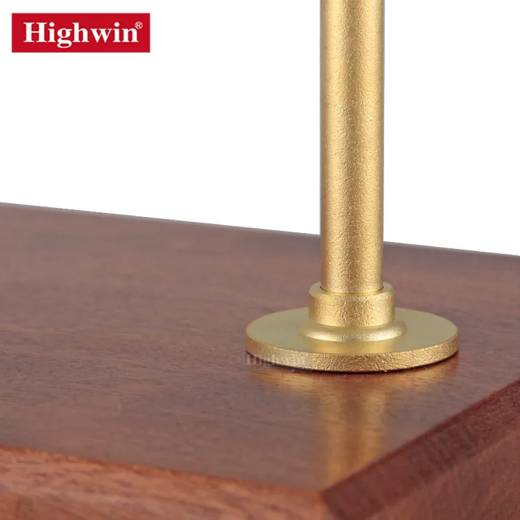 Highwin Pour Over Coffee Stand Brass Rack Ebony Wood Base