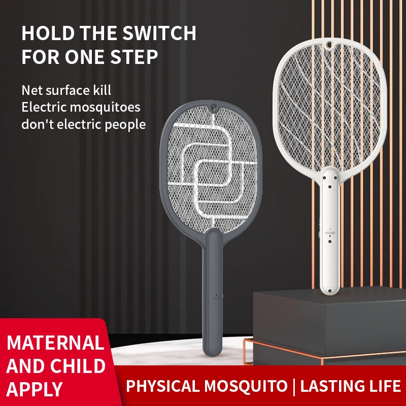 2022 Hot Selling rechargeable electric fly swatter flies catcher mosquito swatter bat