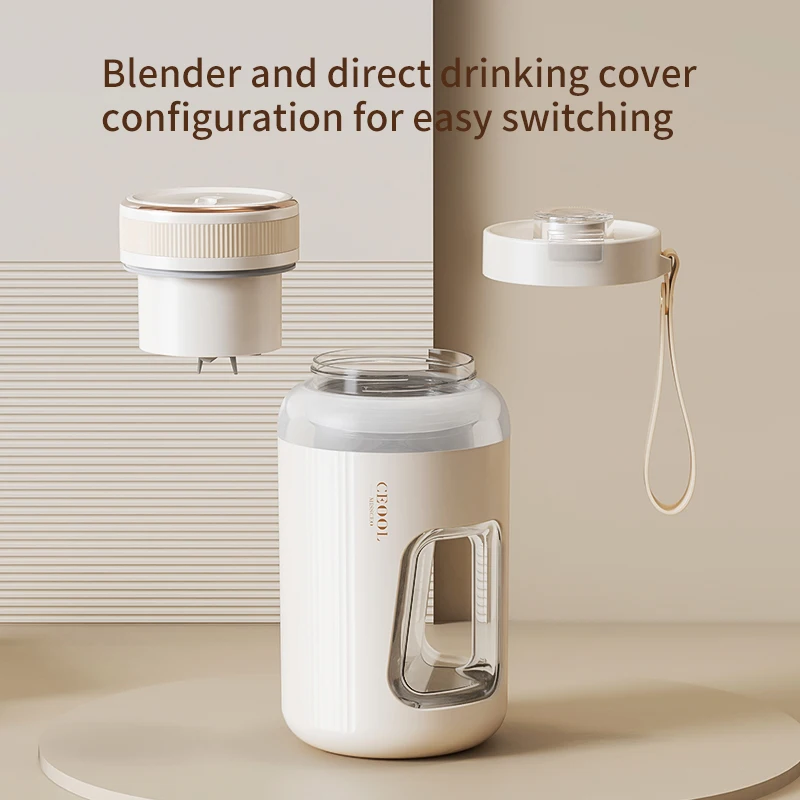 Electric USB Portable Juicer Mini Blender and Smoothies Four Blades Great for Mixing Portable Blender