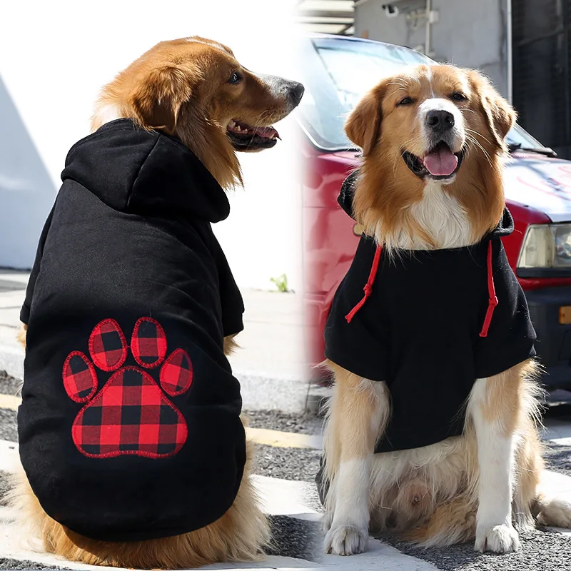 Wholesale Custom Plaid Fleece Pet Cloth Dog Hoodie
