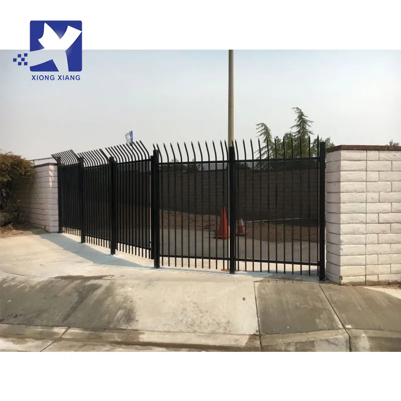 Customization House Gates Wrought Iron Modern Designs Metal Steel Garden Fence