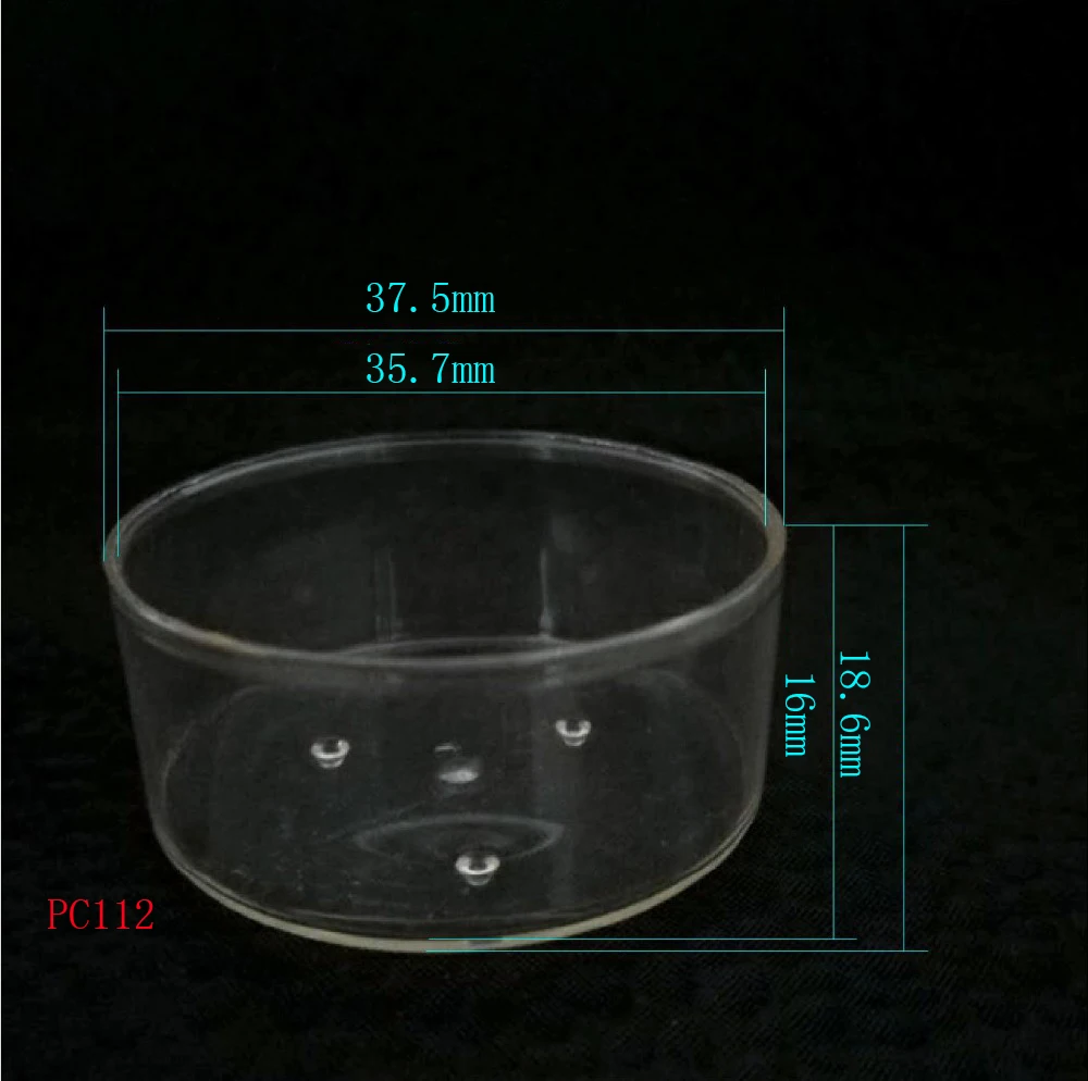 Polycarbonate clear Plastic Cup Containers for Tealight Candle