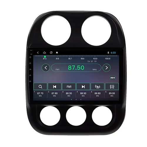 Автомобильное радио 6G + 128G для JEEP Compass Patriot BT 2009-2015 стерео проигрыватель 2DIN Антенна GPS навигация Carplay DSP RDS без DVD-плеера