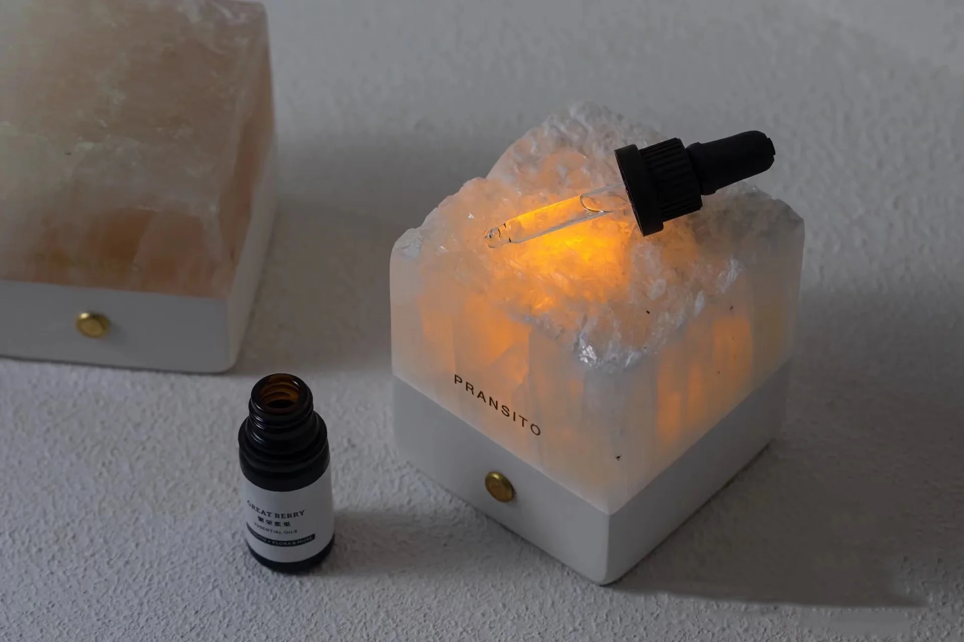 Arctic glacier bedside lamp atmosphere lamp gypsum original stone diffusing incense stone bedroom aromatherapy desk lamp