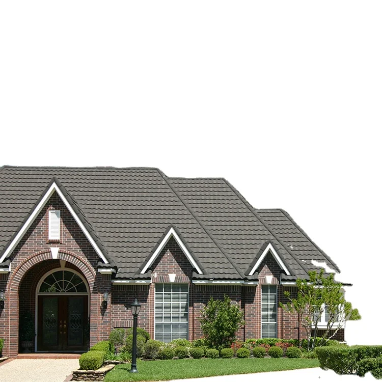 
color roof tile 0.35-0.55mm customized metal stone coated roof tiles 