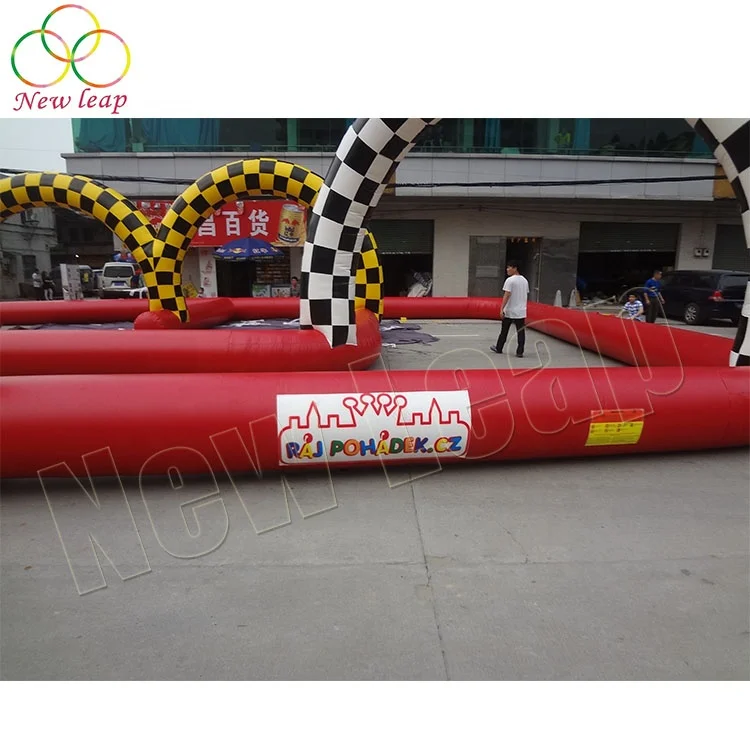 Cheap Price Bumper Car Inflatable Air Race Inflatable Speedway Go Kart Race Track