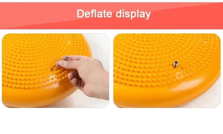 New Air Inflated Stability Wobble Cushion Yoga Fitness Disc Pad Gym Body Shape Balance Plate