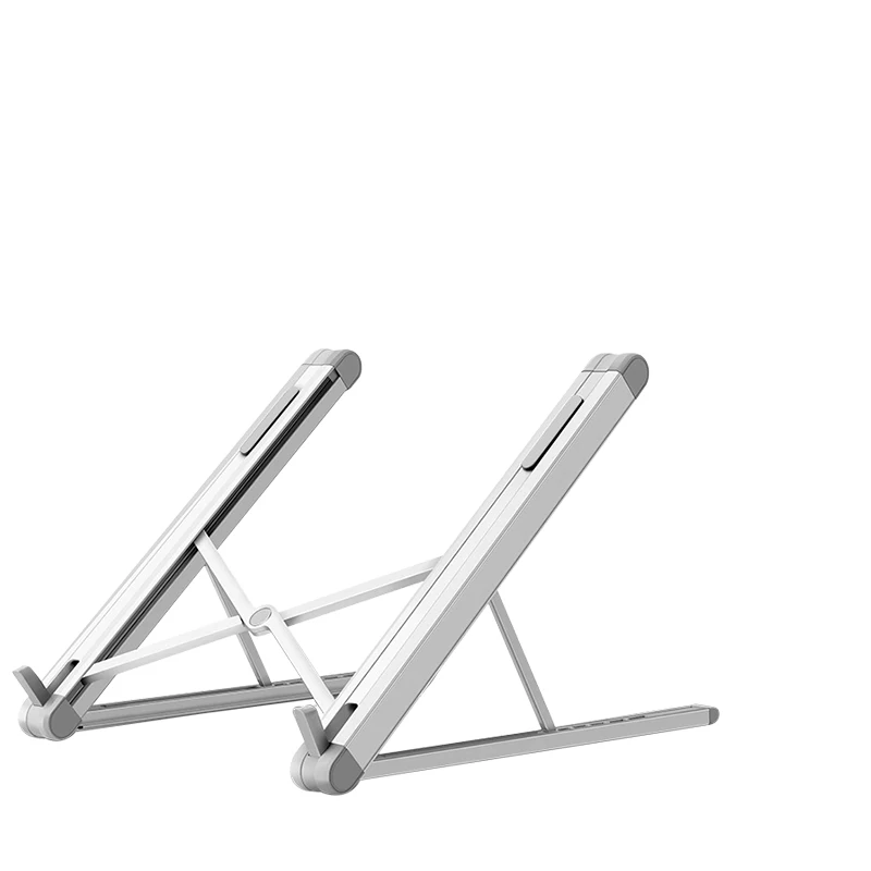 2021 ABS Adjustable Computer Cooling Laptop Stand Creative Folding Storage Bracket Desk Tablet Holder