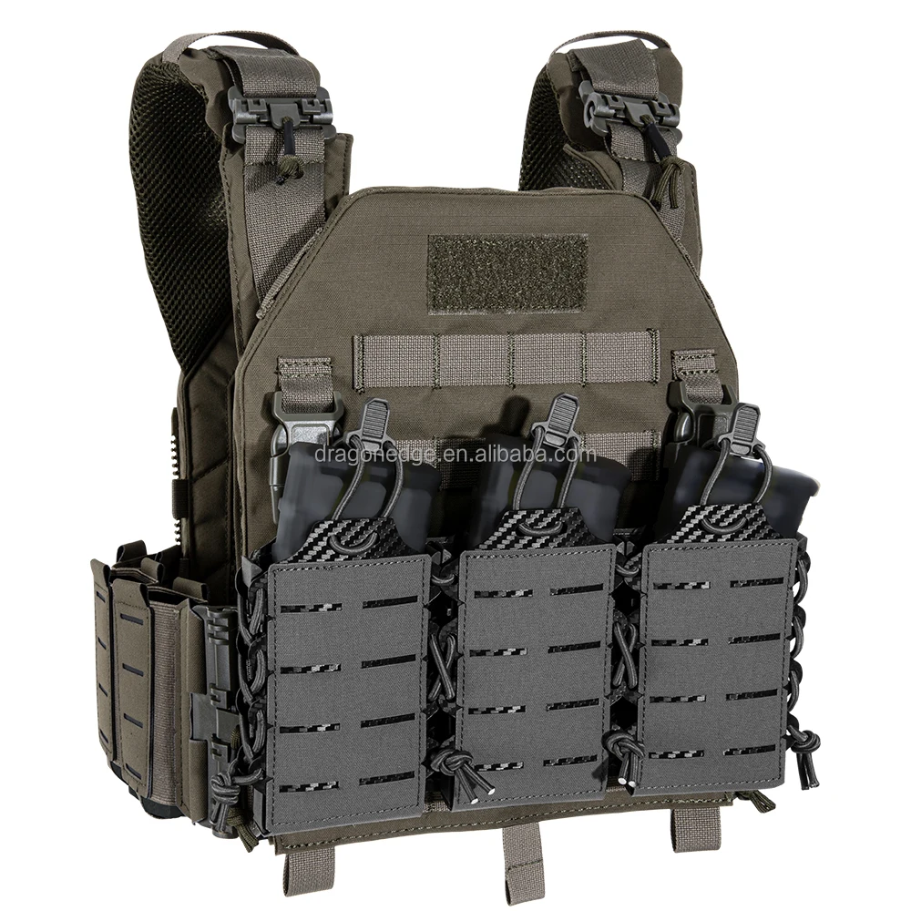 SPARK TAC 500D Nylon Tactical Plate Carrier Quick Release Molle Camouflage Vest  tactical buckle Up Assault Plate