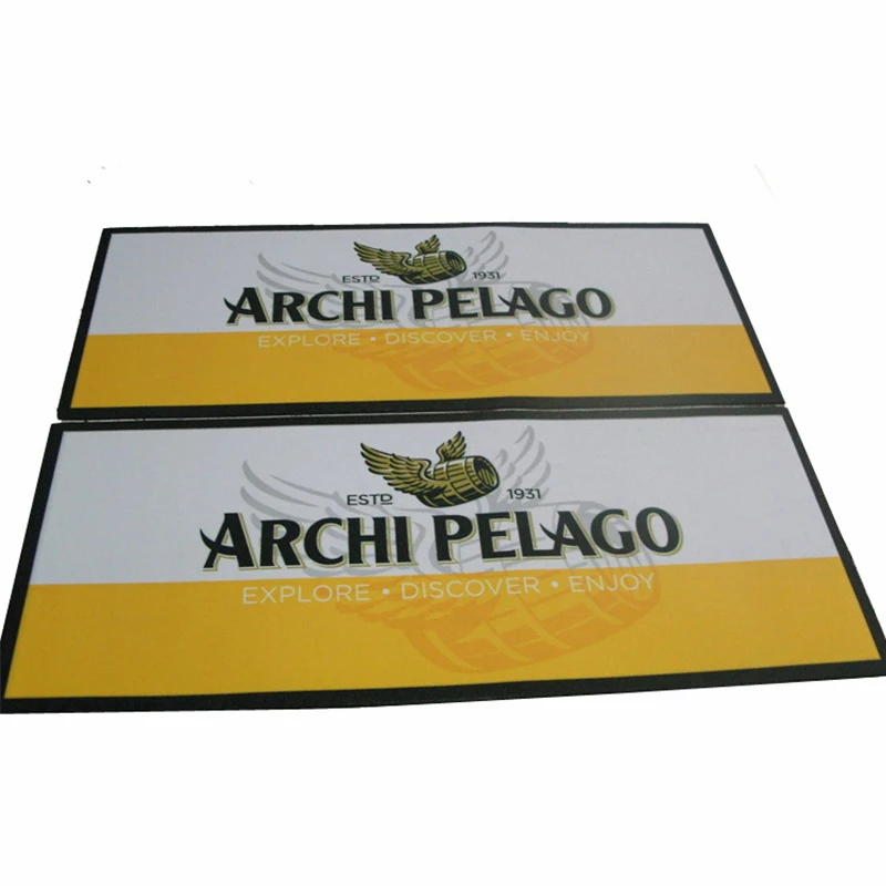 Soft Red Wine Rubber Beer Bar Mat Mat Bar Runner For Sublimation Printing