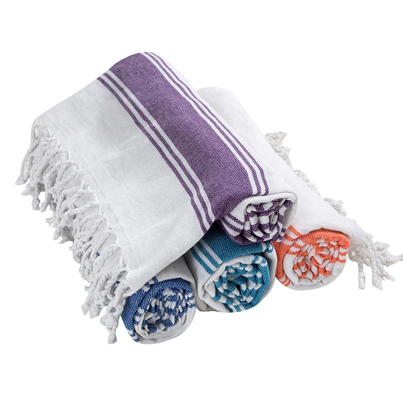 Turkish Towels Beach Towels With Custom Logo Print  Cotton From Turkey Peshtemal Wholesale Factory Price Peshtemals Fouta Towel
