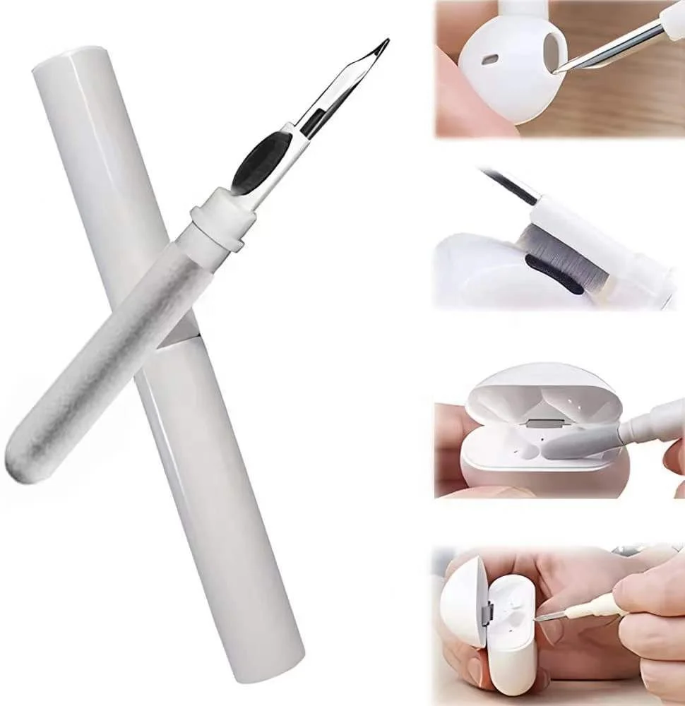 Ручка для очистки Airpods Pro 2 в комплекте портативная щетка удаления пыли и ушной вкладыш