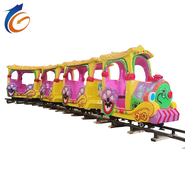 Outdoor playground amusement park ride children travel Electric Track train for sale